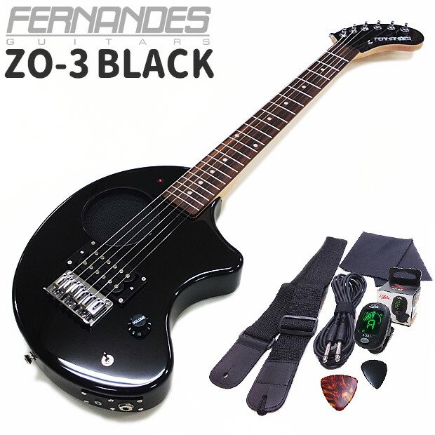 美品】ZO-3 芸達者 ブラック アンプ内蔵ミニギター 専用ケース付 アーム付