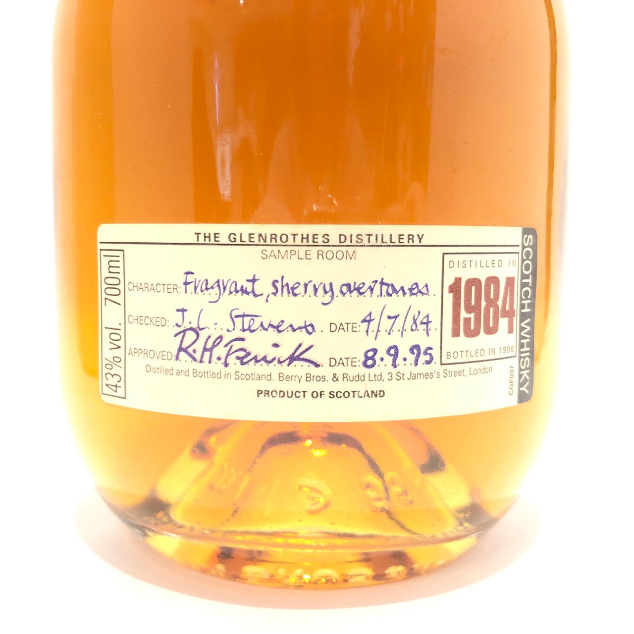 楽天市場】ザ・グレンロセス1984年THE GLENROTHES1984YEARSCOTCH