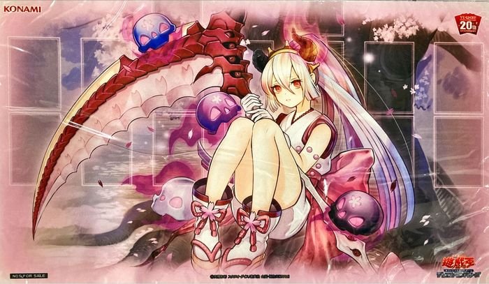 遊戯王OCG 現世離レ カクリヨノチザクラ プレイマット 状態A-〕プレイ