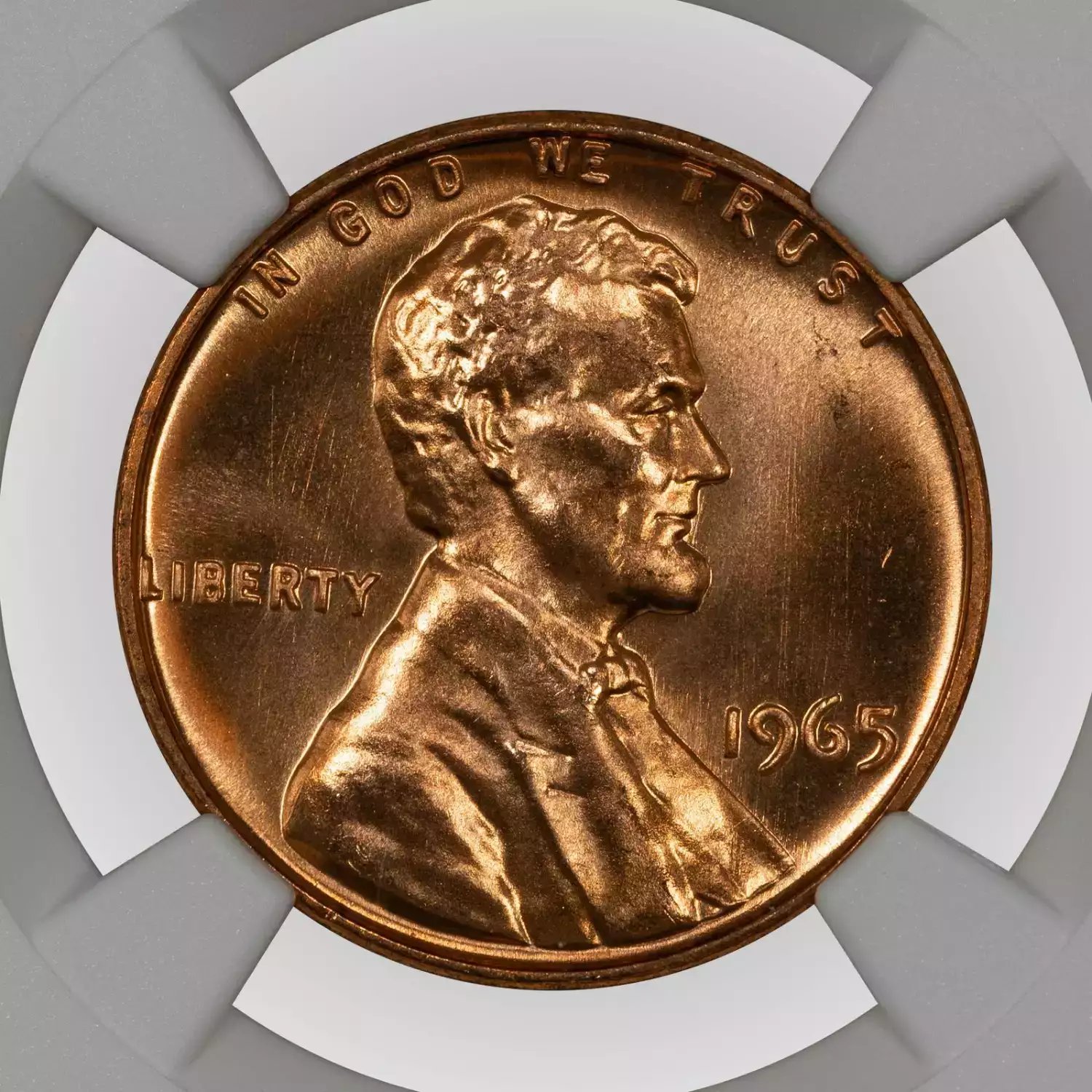 美品】1965 SMS プルーフリンカーン メモリアルセント1C レッド 美品