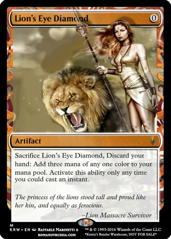 MTG】lion's eye diamondライオンの瞳のダイアモンド 英語版 MTG