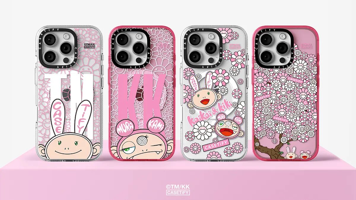 CASETiFY 村上隆コラボ iPhone17用スマホケース ピンク ケースティファ