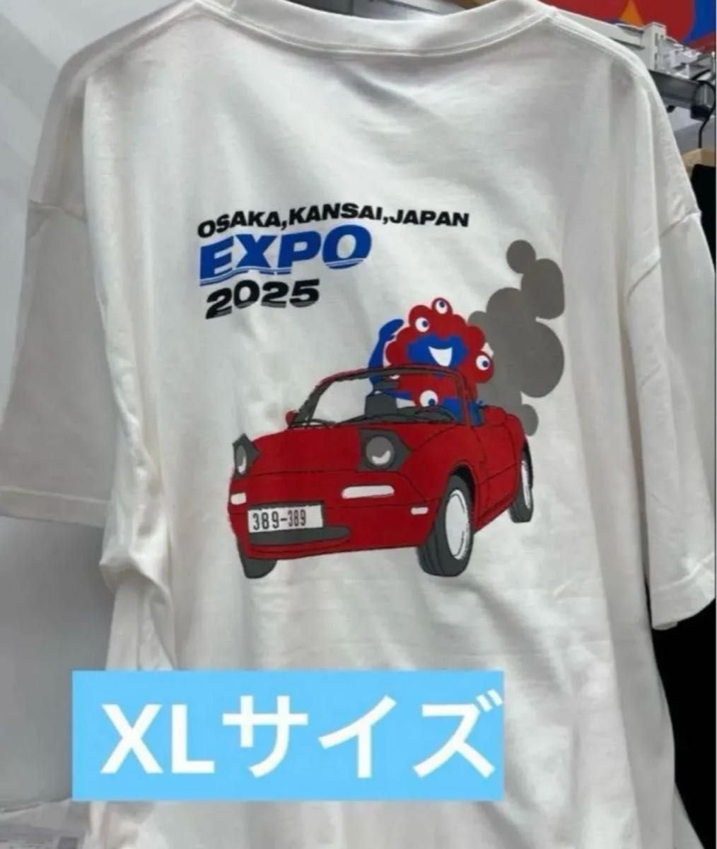 大阪 万博 expo ミャクミャク ロードスター Tシャツ XL 白｜Yahoo