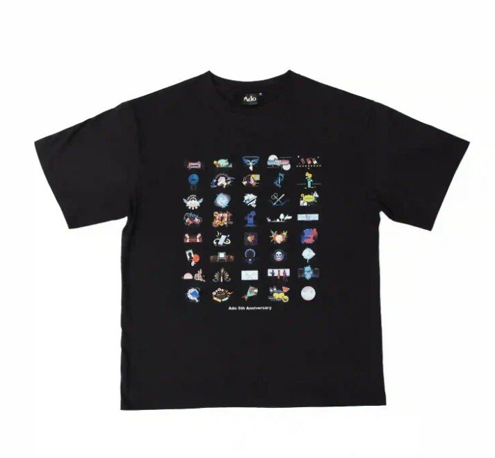 Ado 5th POPUP ブルーローズTシャツ XLサイズ よだか XL Ado 5th