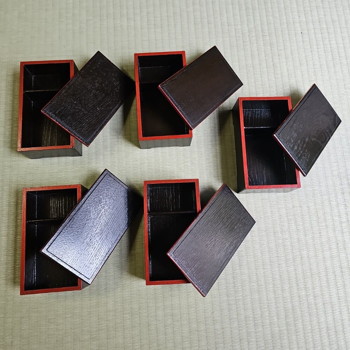 明治ロマン/1870年物】戦前物 漆塗り弁当箱 漆器 膳の箱 五