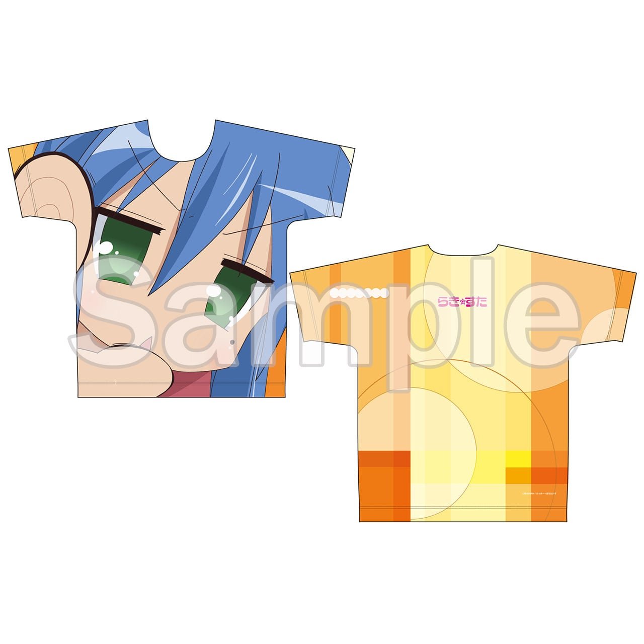 4571576729085受注生産】らき☆すた フルグラフィックシャツ 泉こなた
