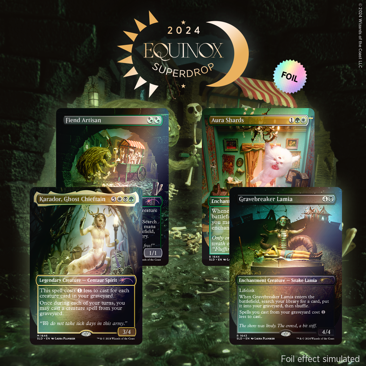 Secret Lair ダンダーン 島 / foil 4枚セット b*a様 Secret Lair