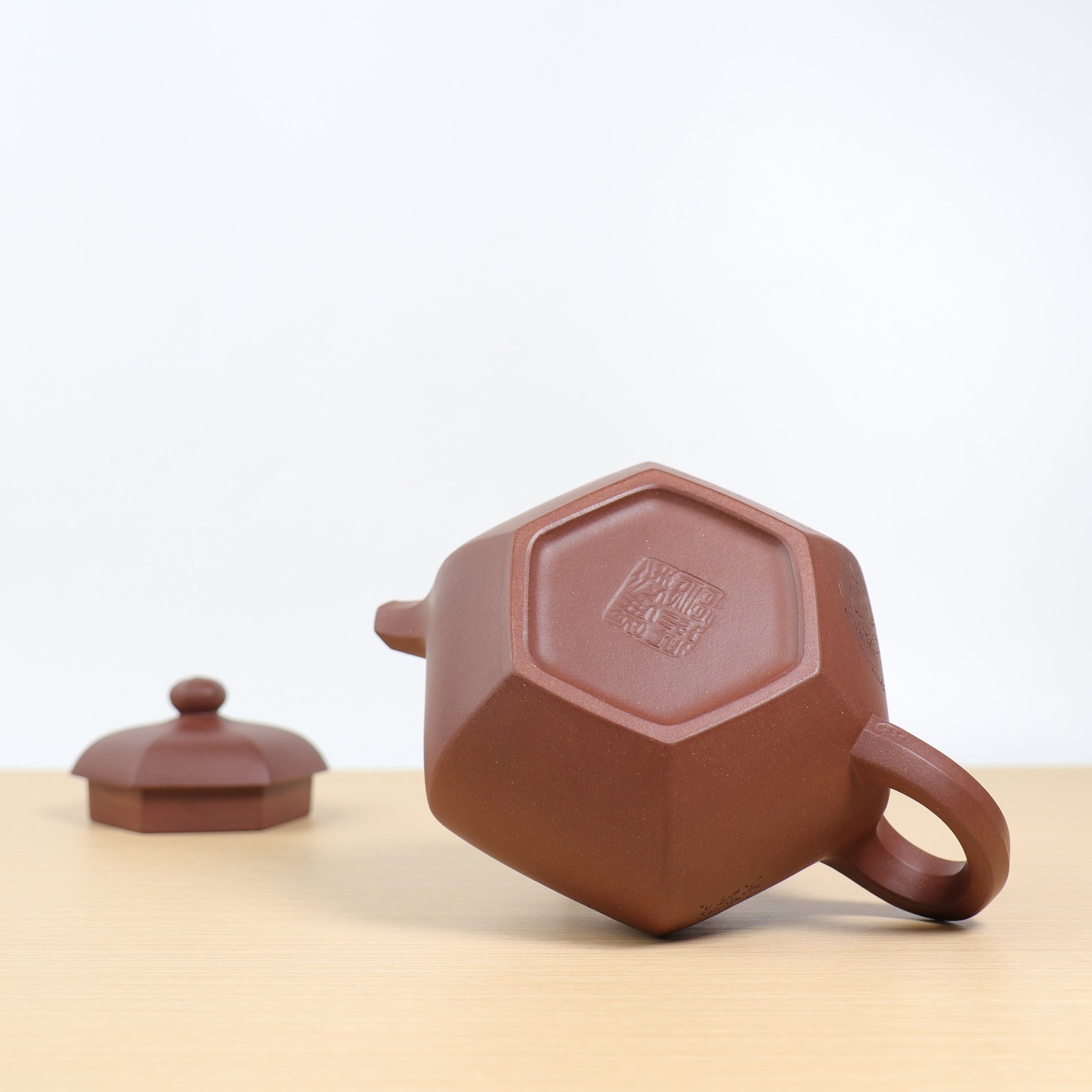 中国煎茶器 沈順娣作 紫砂 六方菱花急須 茶注 作品証明書付 Amazon