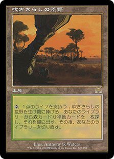 ドイツ語 吹きさらしの荒野 ゼンディカーエクスペディションFOIL MTG