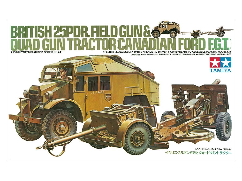 タミヤ 1/35 ミリタリーミニチュアシリーズ イギリス・25ポンド砲と