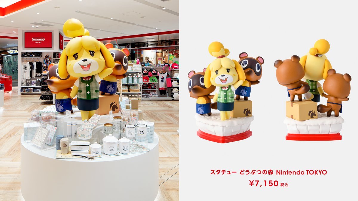 マリオ・リンク・しずえ・インクリングのスタチューがNintendo TOKYOに