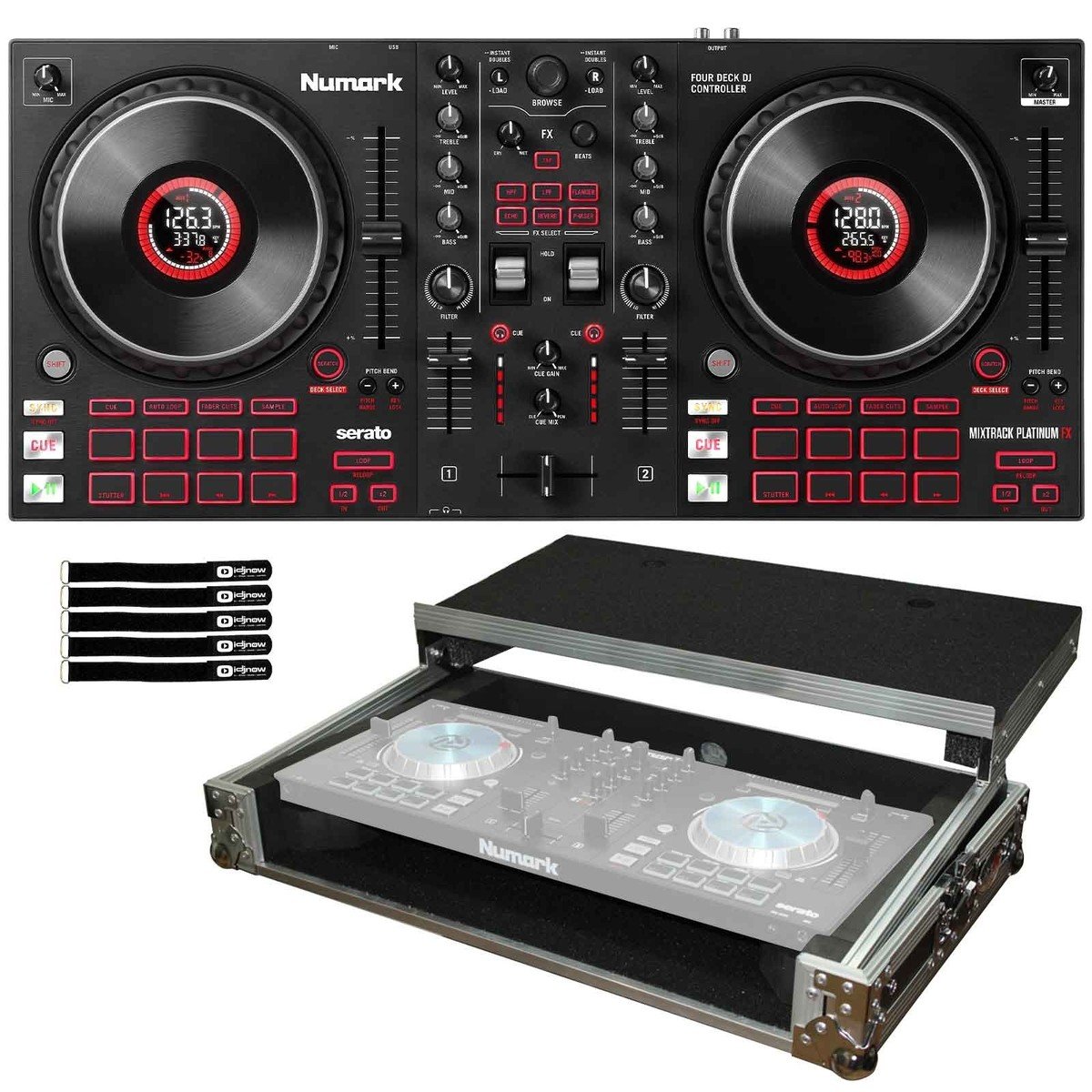 Numark Mixtrack Platinum FX Effects 4-Deck Serato DJ Controller w