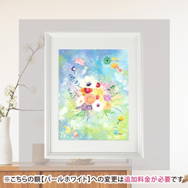 油彩 絵画 『Wild Flowers 2025』丸形 直径15cm 絵画 原画 原画 油彩