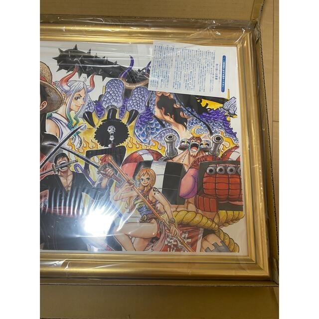 ワンピース ONE PIECE イラストつながるポスター 額縁 非売品