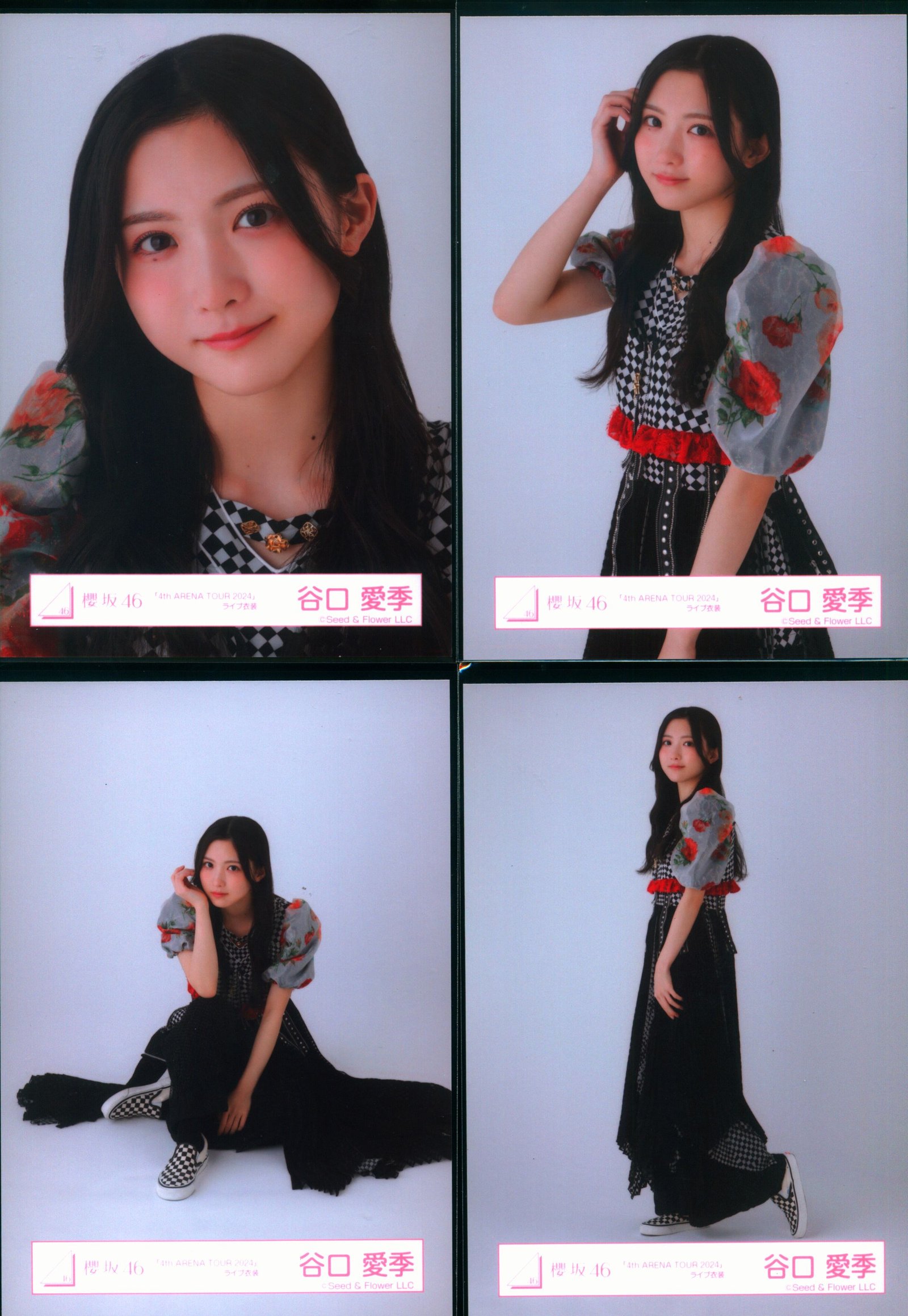 櫻坂46守屋麗奈 4thアニラサンタ衣装 直筆生写真 櫻坂46守屋麗奈4th