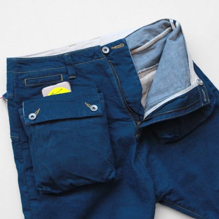 NATAL DESIGN サルエルパンツ W32 L20 デニムブルー