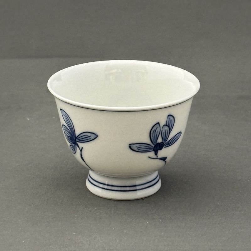 平安光泉 清水焼 染付 茶器セット 平安松光 京焼 番茶器揃い