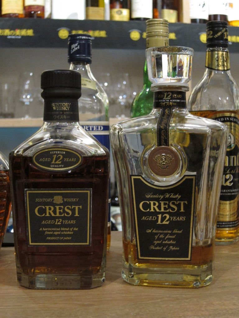 未開栓】サントリー クレスト 12年 旧ボトル 黒キャップ 未開栓