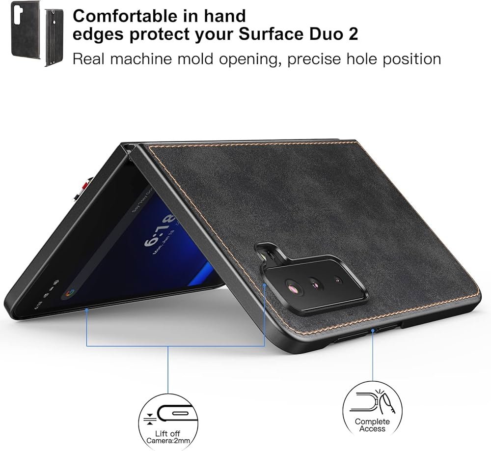 Amazon.com: Foluu for Microsoft Surface Duo 2 Case, Surface Duo 2