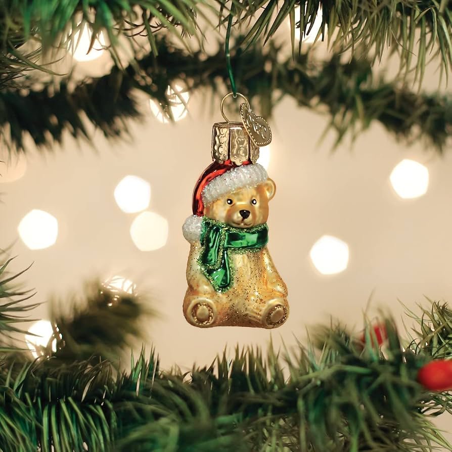 Amazon.com: Old World Christmas Gumdrops Mini Teddy Bear Glass