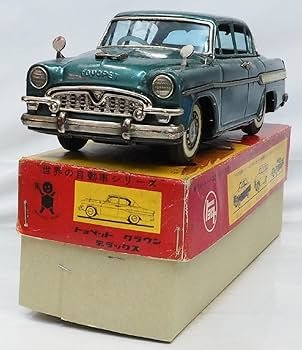 萬代屋ダットサン セダン1000黒ブリキtin toy car自動車箱無