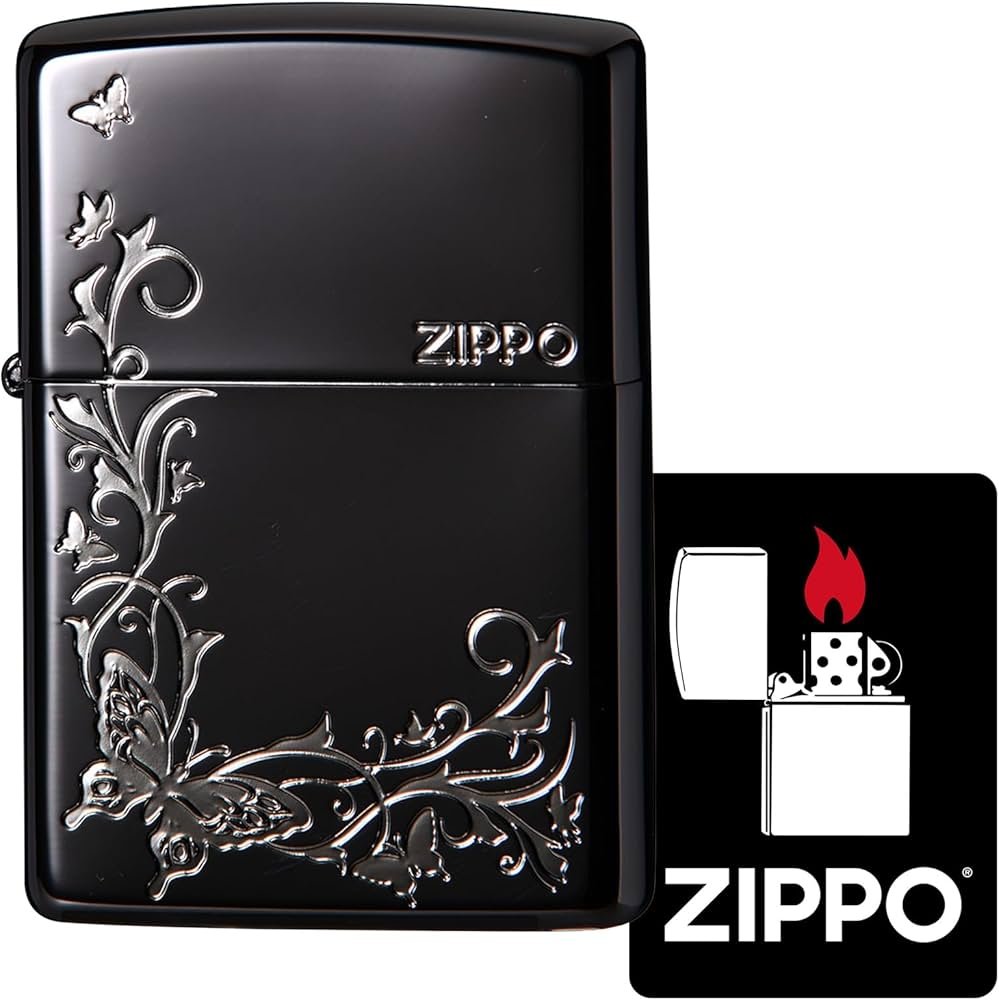 Amazon.co.jp: ジッポー(Zippo) ライター 防風 真鍮製 蝶 特製