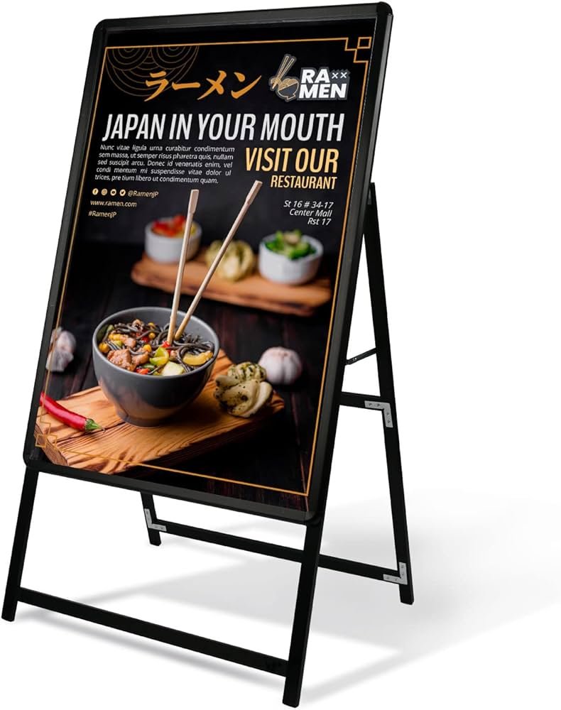 Amazon | SAITOU 看板 立て看板 スタンド A型看板 A2 片面 アルミ製