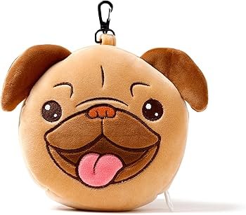 Amazon.co.jp: Relaxeazzz アイマスク付 もちもち ネックピロー パグ