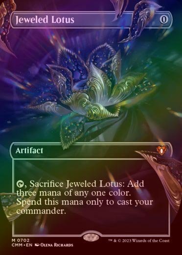 MTG 宝石の睡蓮 Jeweled Lotus ボーダーレス foil 英語 英)【Foil