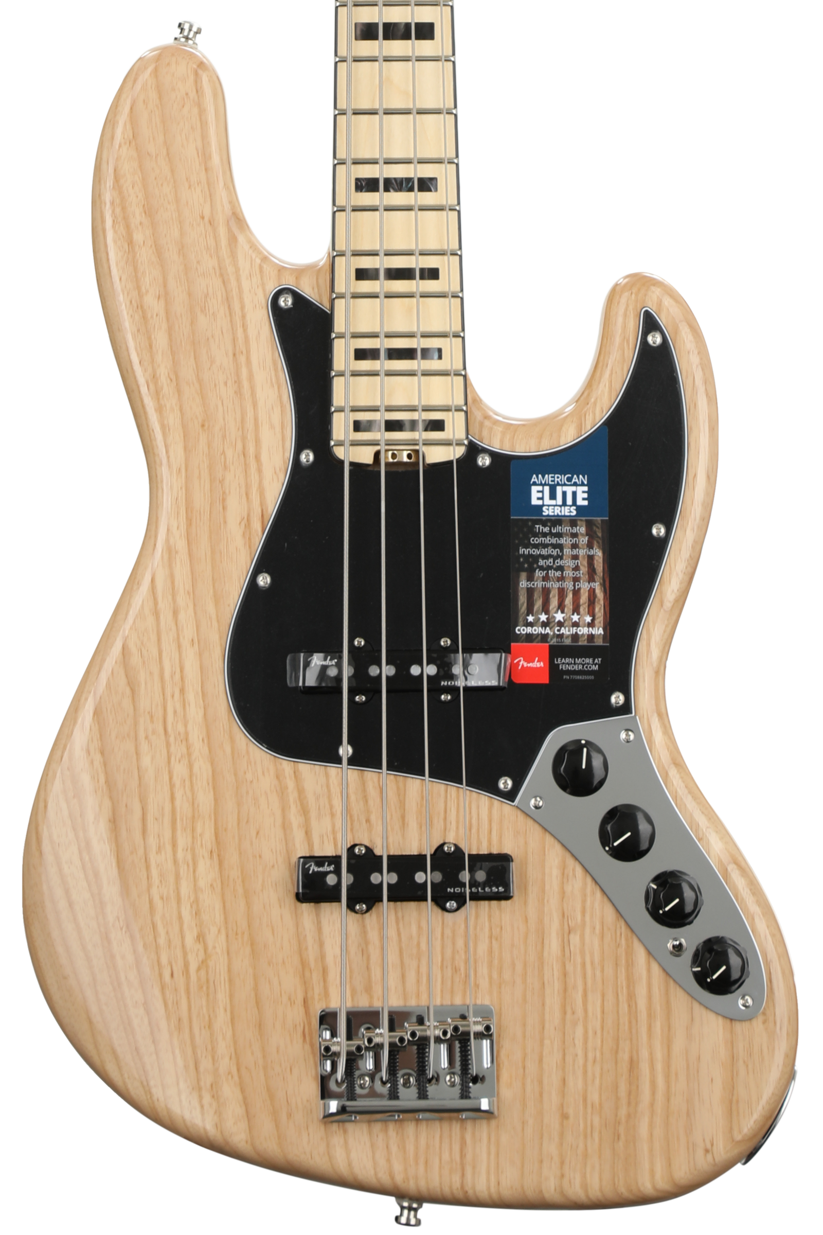 Fender American Elite Jazz Bass - Natural w/ Maple fingerboard