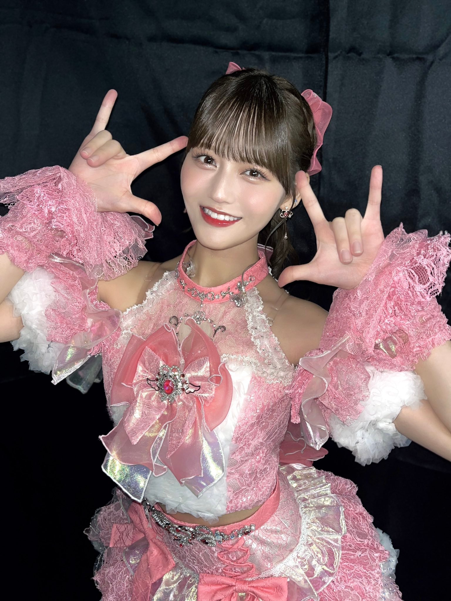 イコラブ 髙松瞳 7周年コンサート衣装 生写真 直筆 チュウ 猫衣装