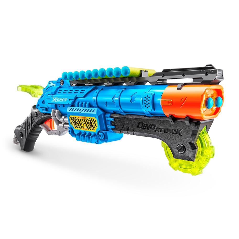 Lançador de Dardos X-Shot - Dino Attack - Claw Hunter Azul - Ri Happy