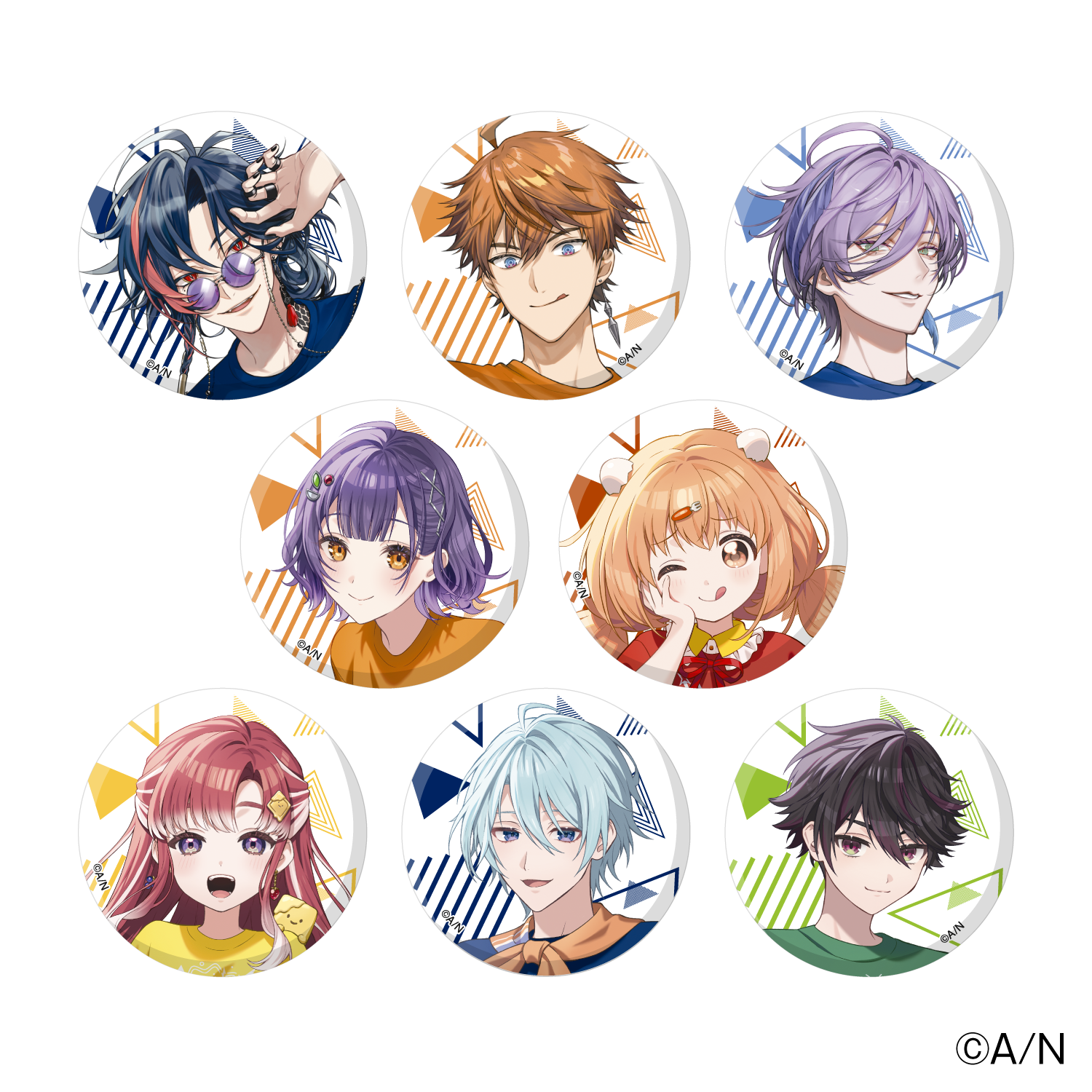 にじさんじ 魁星 缶バッジ 最新 ハーフアニバーサリー にじさんじ 3SKM