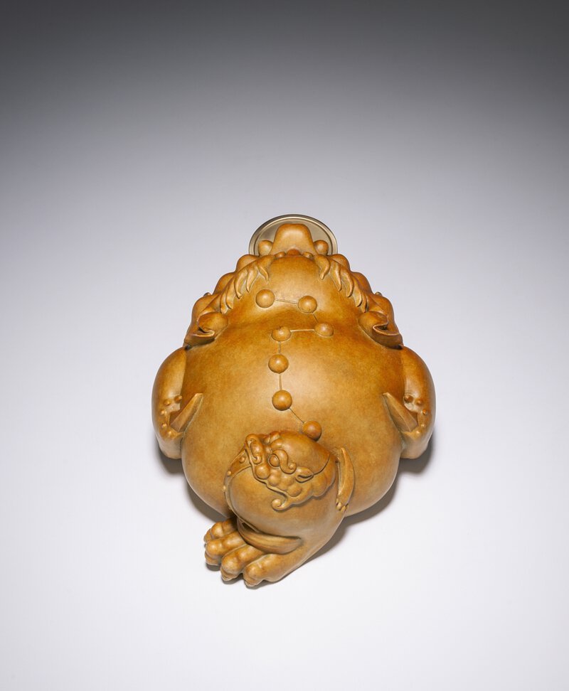 銅細工 三足金蟾 七星金蟾 装飾品 工芸品 美術品 置物 銅細工 三足金蟾