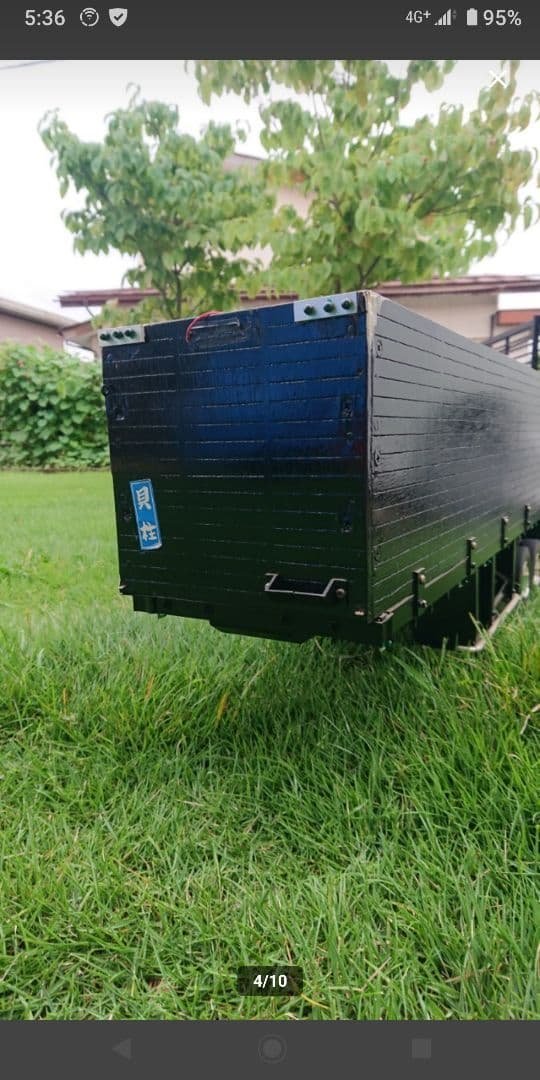 1/14 タミヤ　フラットベッドベース　スクラップ台車