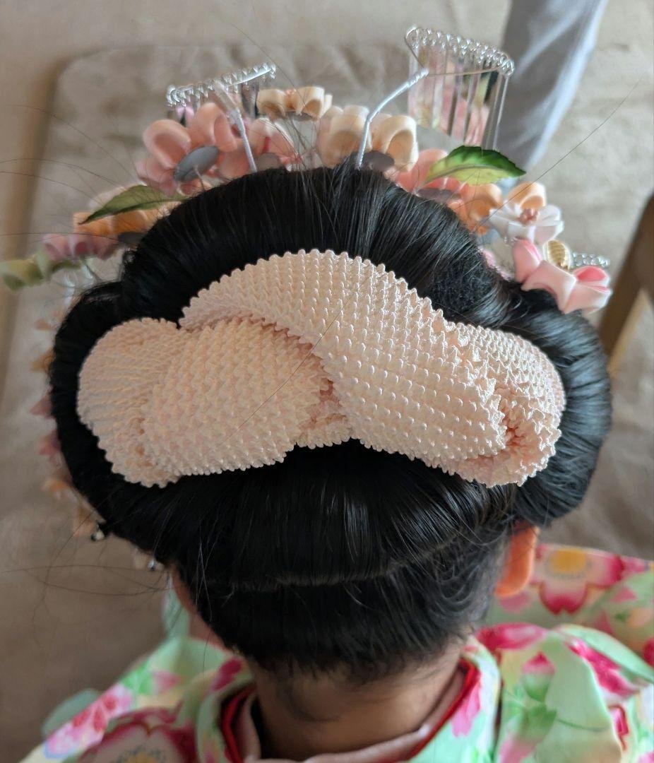 七五三 7歳　着物、髪飾り(勝山かんざし、かのこ)セット