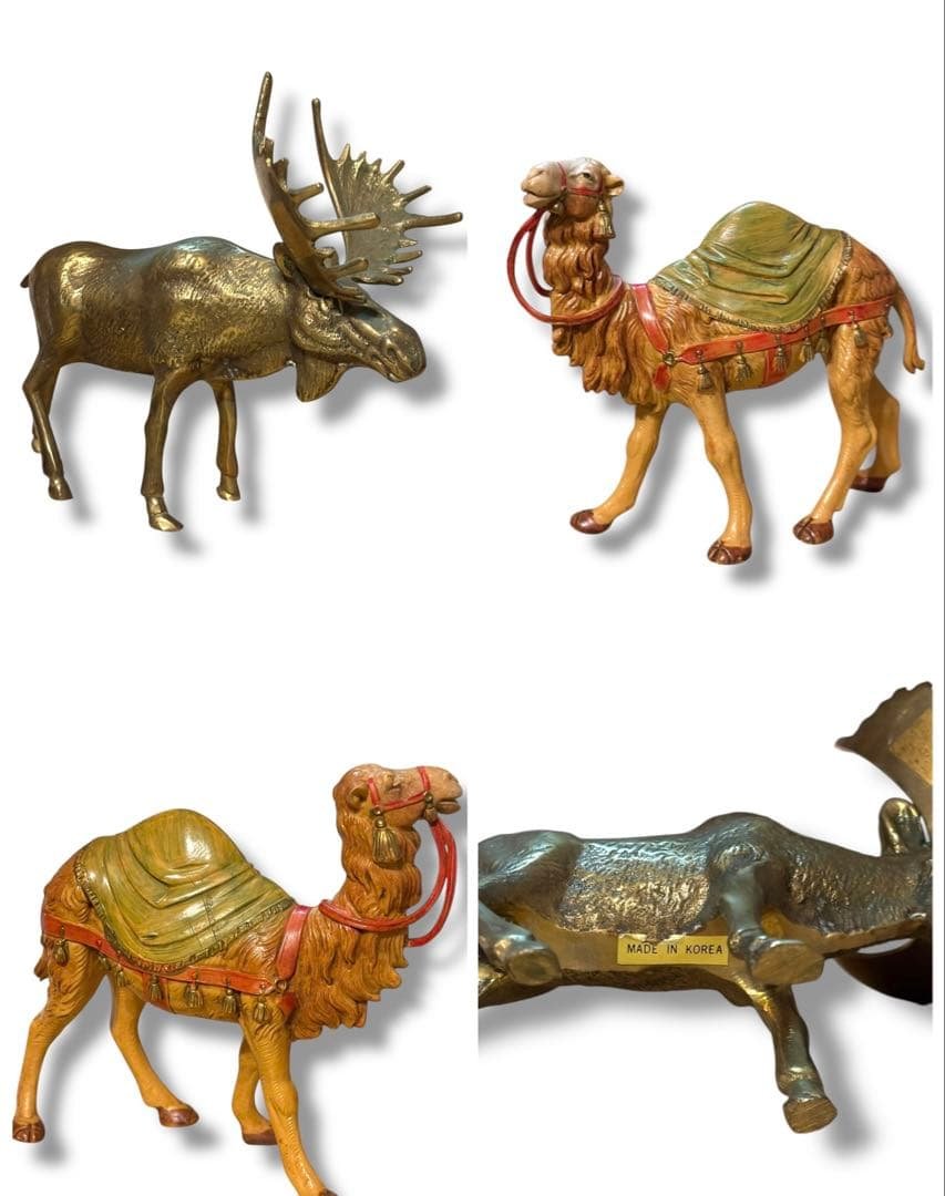 動物 置物 13体まとめ売り/象 ラクダ、うさぎ、ゴリラ、コアラ 木製