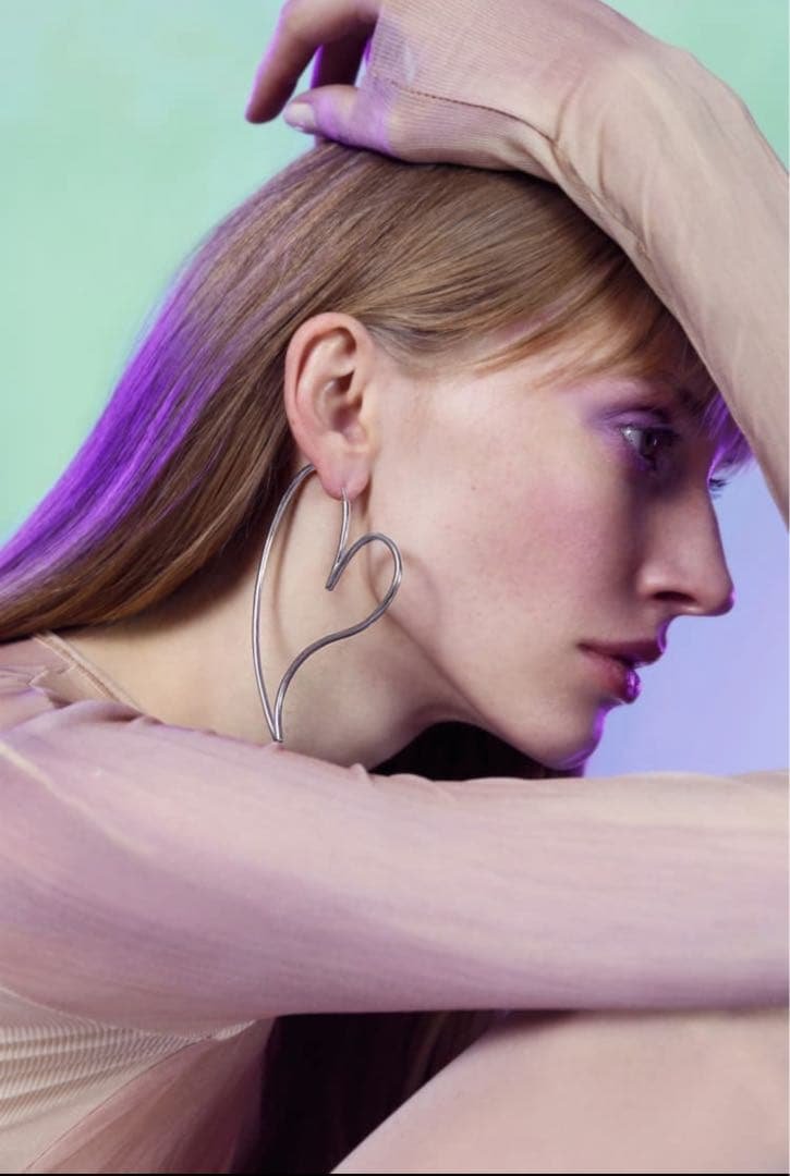 MAM ハート型シルバーピアス 大ぶり MAM ハート型シルバーピアス 大ぶり 316L grand heart pierce （大きめ