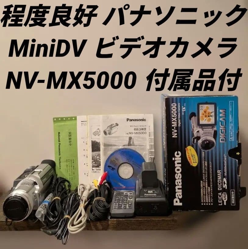 程度良好 パナソニック MiniDV ビデオカメラ NV-MX5000 付属品付