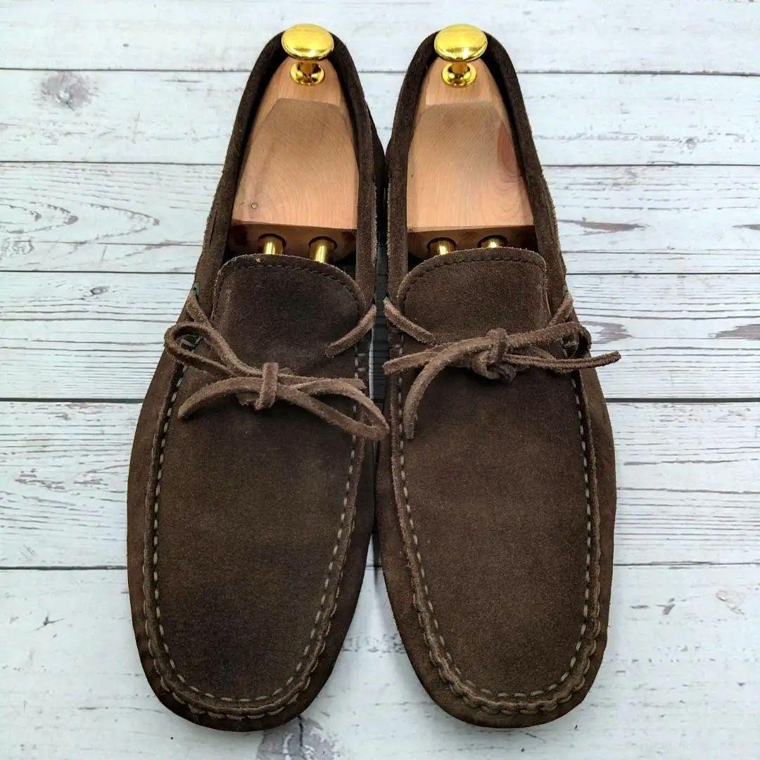 TOD'S　トッズ　28　スリップオン　ドライビングシューズ　スエード　モカシン