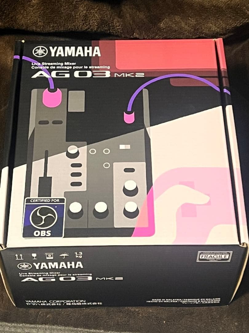 美品◉ YAMAHA ライブストリーミングミキサー ブラック AG03MK2 B