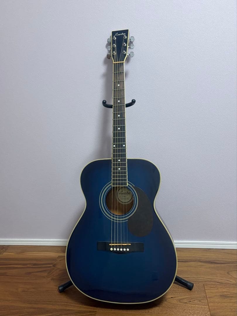青 アコースティックギターとケースセット LEGEND FG-15 Blue Shade アコースティックギター初心者12点セット