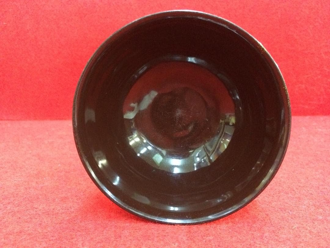 期間限定特価！ 古瀬戸 黒塗り茶碗 口径 11cm 0418