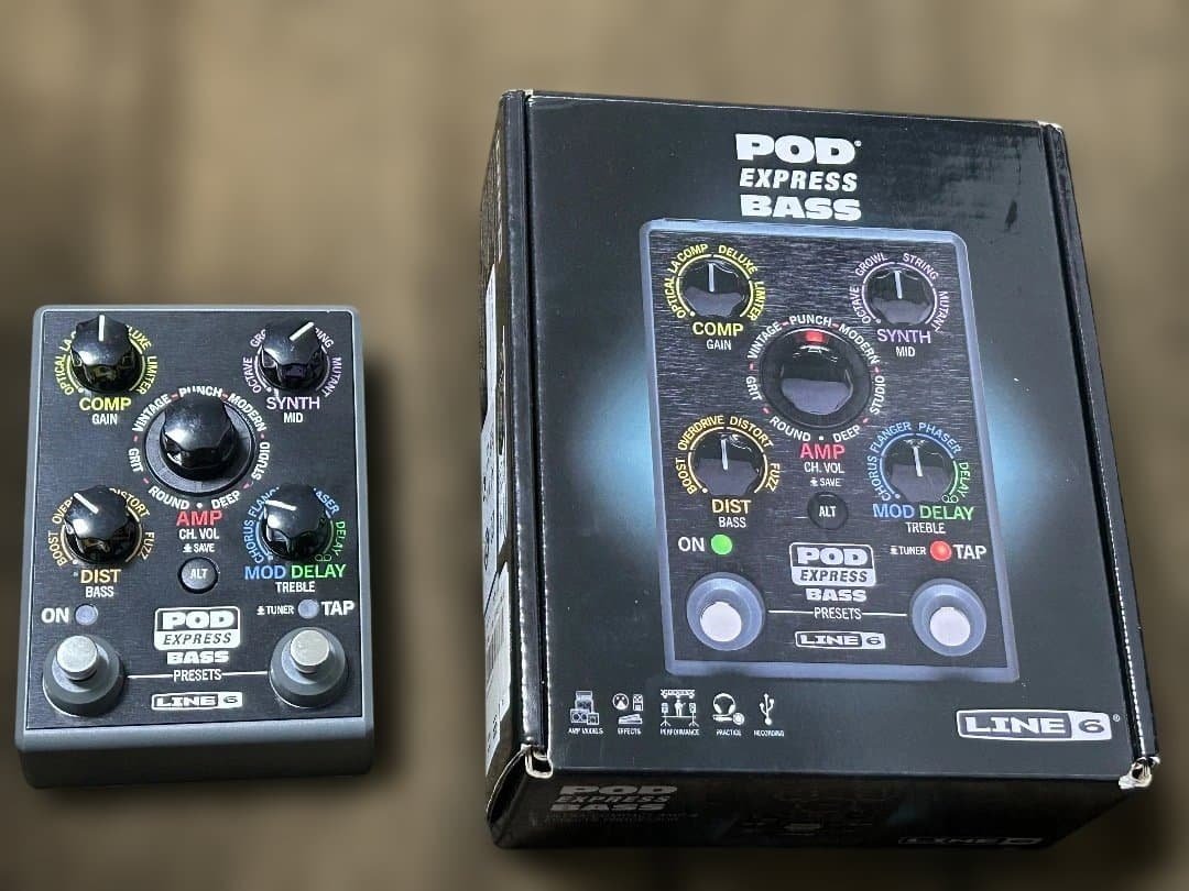 LINE 6 POD Express Bass ベースエフェクター Line 6 POD Express Bass – Motor City Guitar
